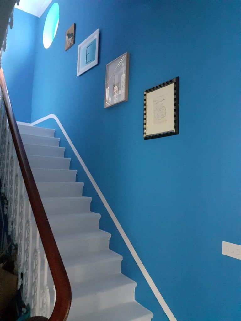 Bespoke colour to match the floor tile of client in matt emulsion
