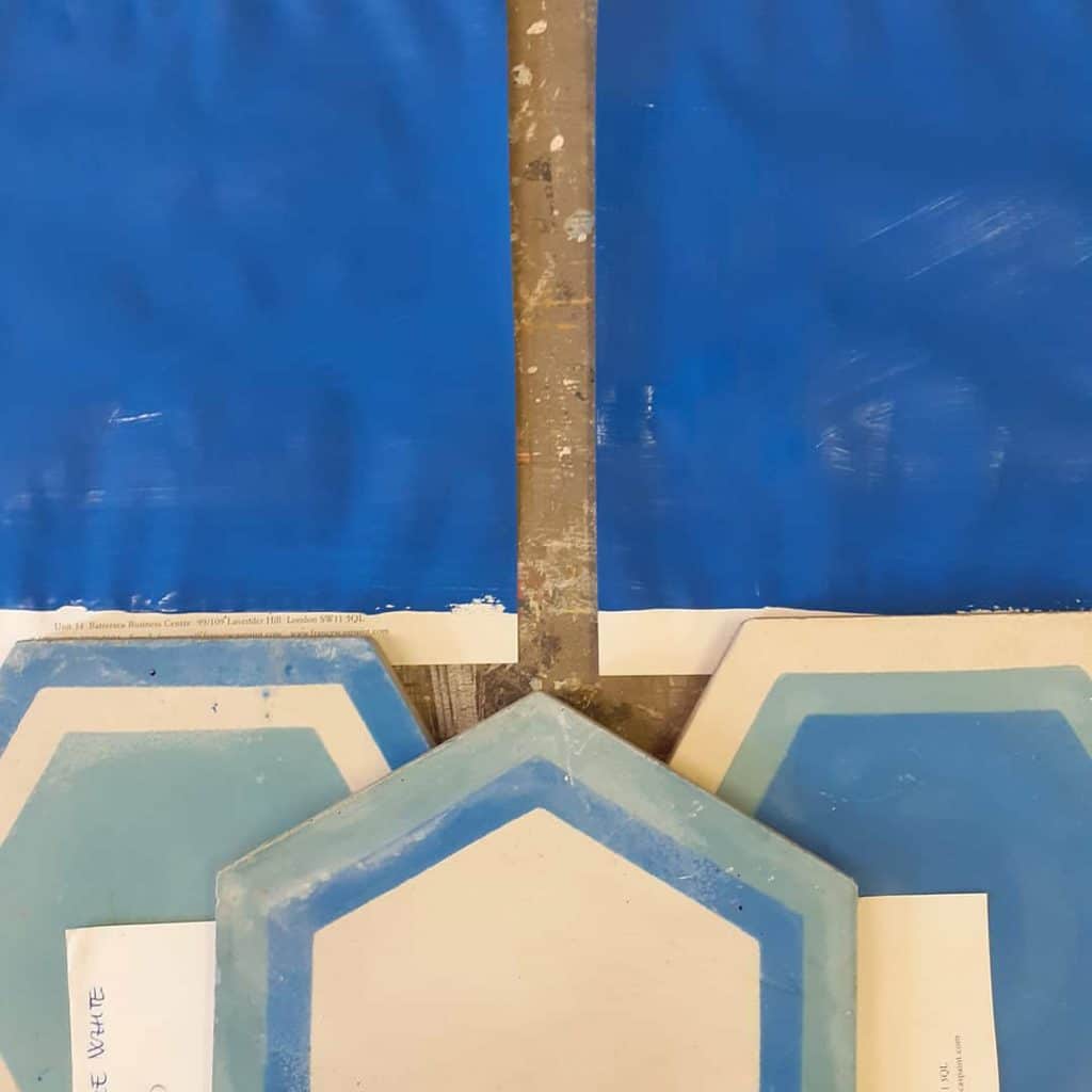 Bespoke colour to match the floor tile of client in matt emulsion