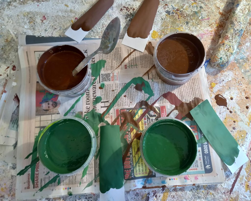 Paint Samples Green Paint