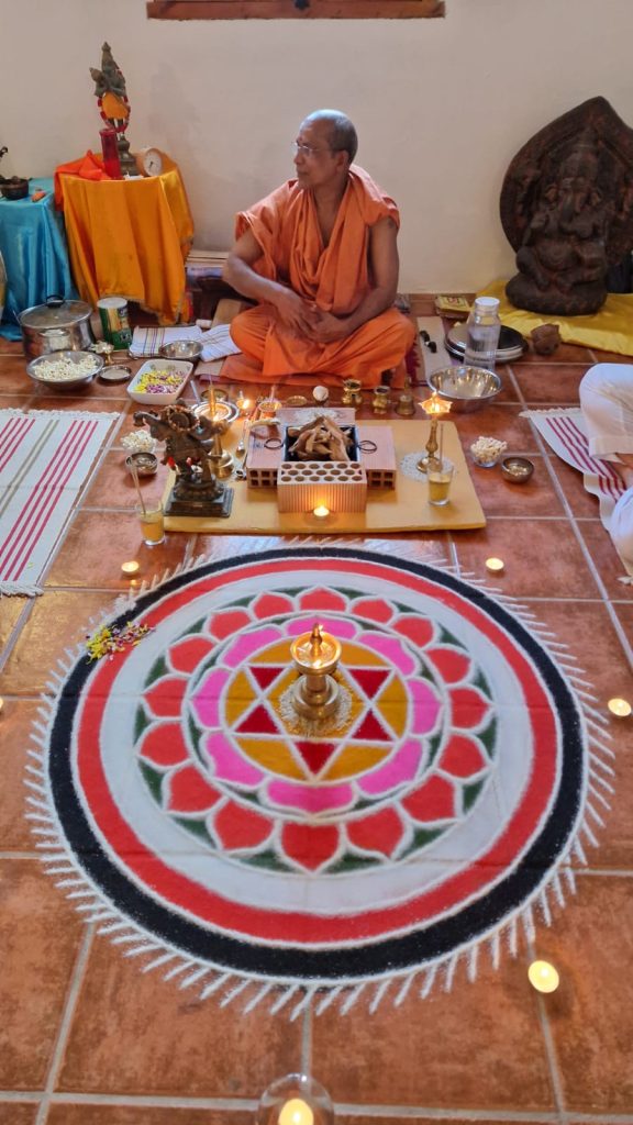 A completed Yantra.